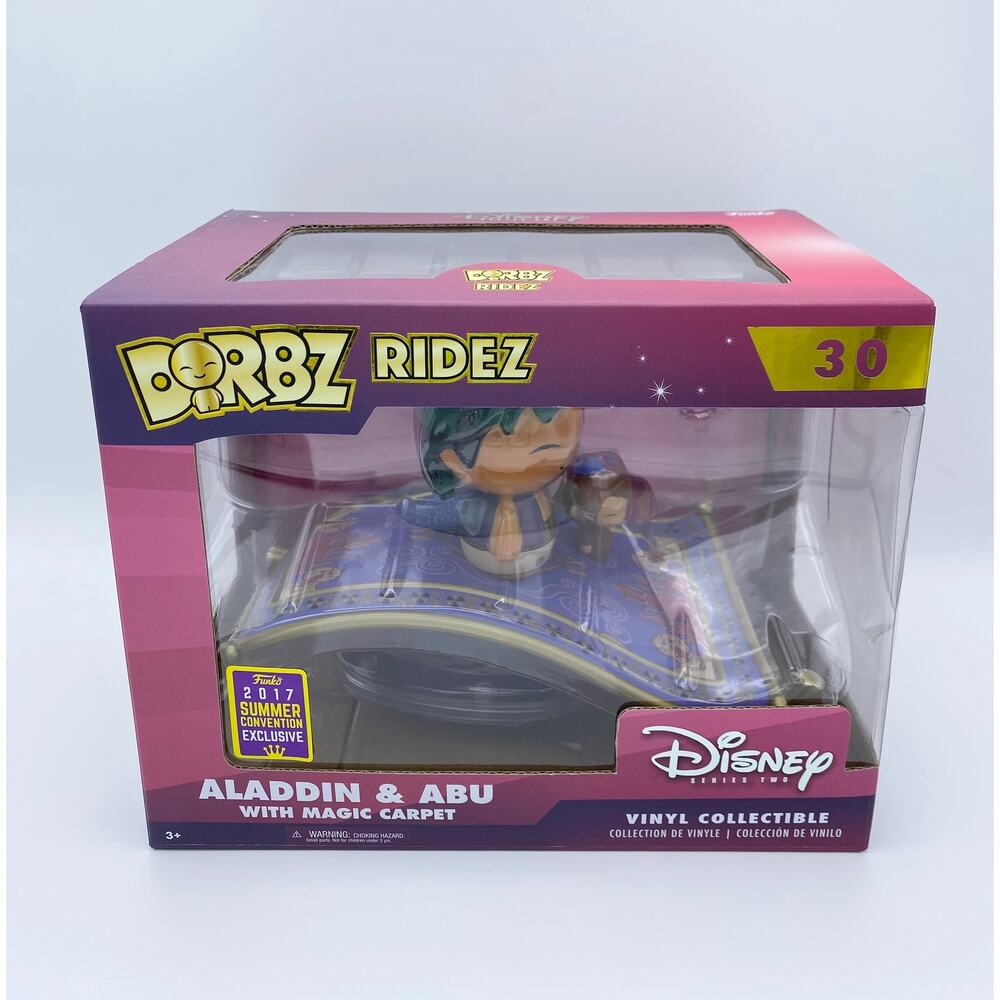 Disney Aladdin & Abu w/ Magic Carpet 2017 Convention Exclusive Funko Pop